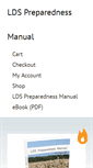 Mobile Screenshot of ldspreparednessmanual.com