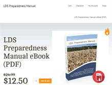 Tablet Screenshot of ldspreparednessmanual.com